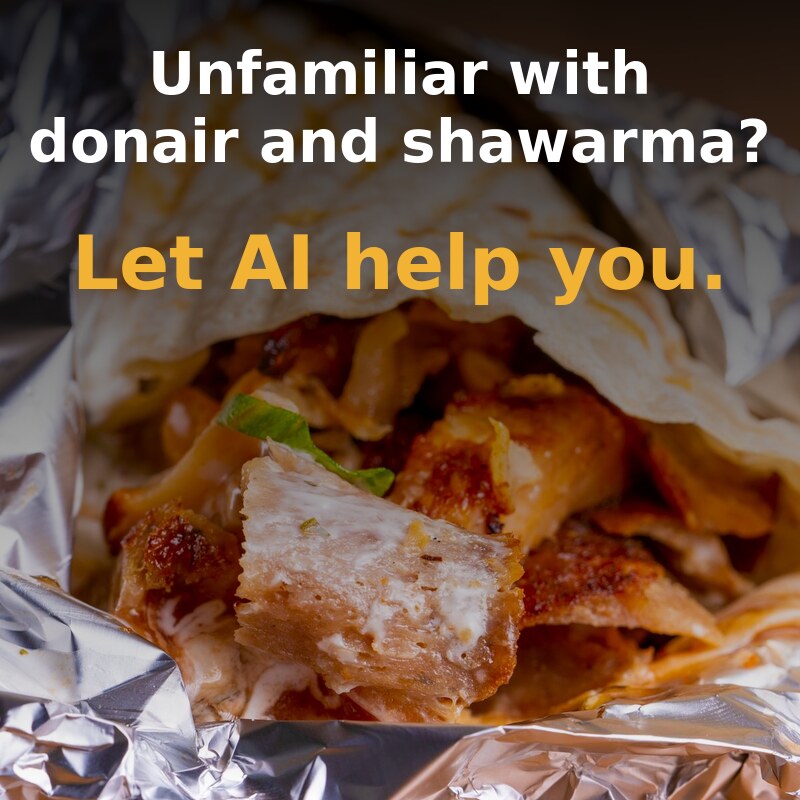 New to Lebanese food? Let AI help you.